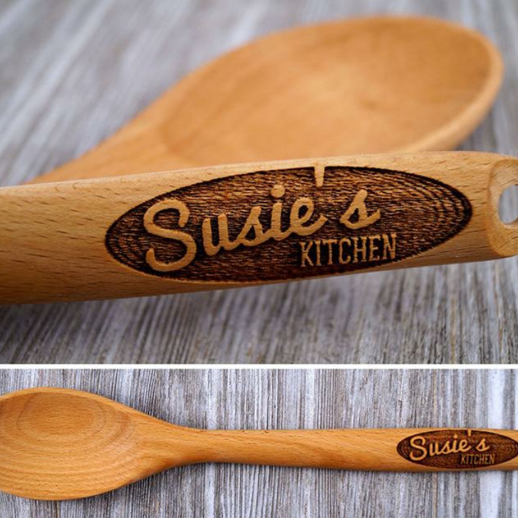 Personalized Wooden Cooking Spoon